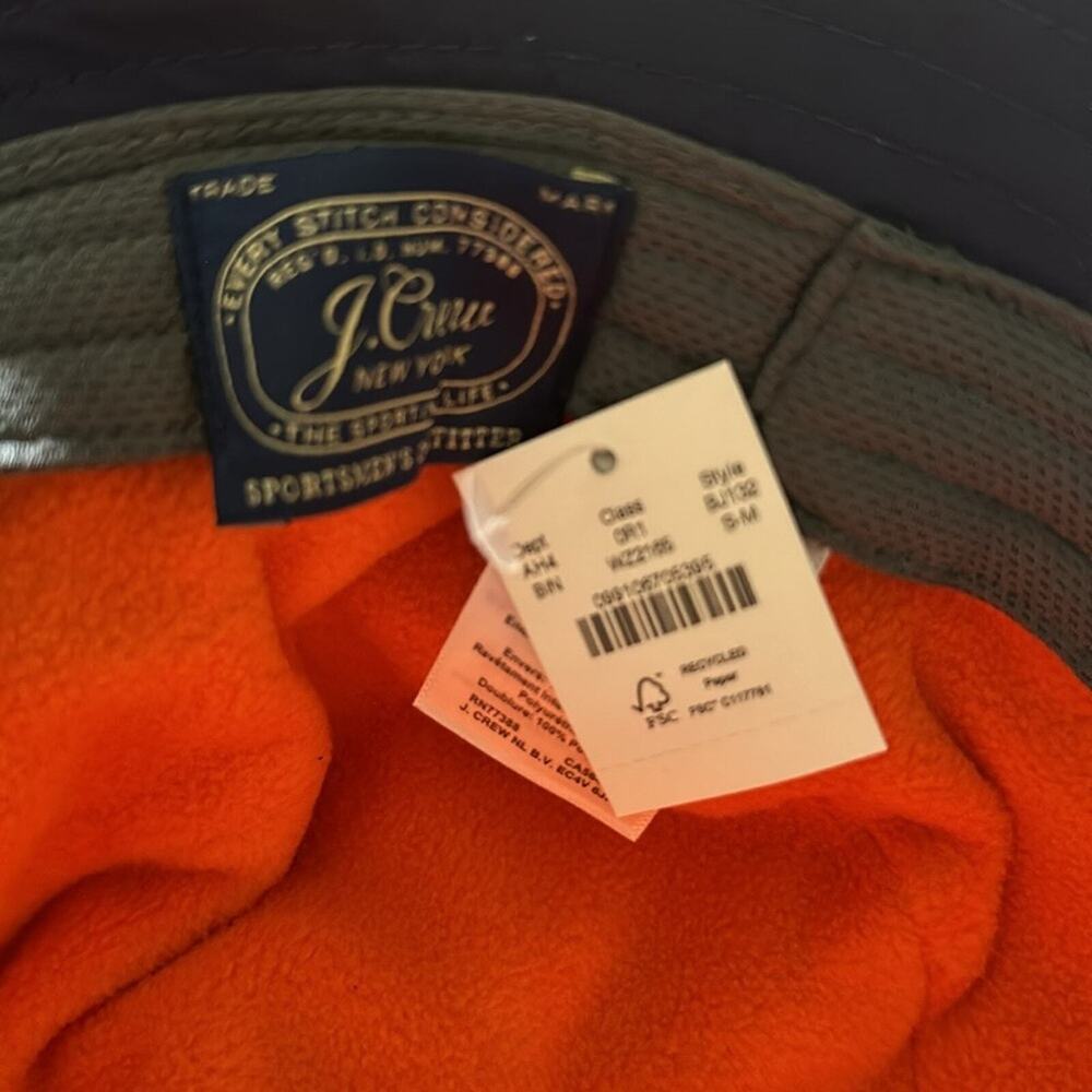 J.Crew Size S-M Blue Mini Boonie Hat Bucket New Fishing Preppy Urban J Crew - Picture 8 of 10